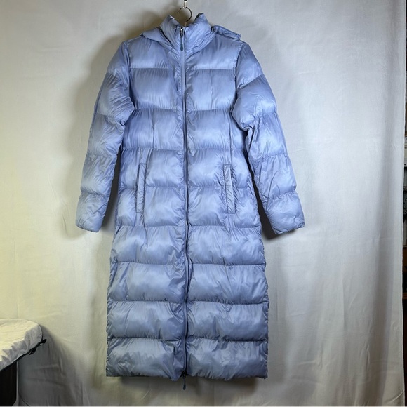 32 Degrees Heat Womens Lightweight Blue Maxi Poly-fill coat Puffer Jacket Size S - Picture 16 of 16